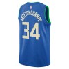 NBA Mænd Trøje Milwaukee Bucks Giannis Antetokounmpo 2023-24 Nike City Edition Royal Swingman